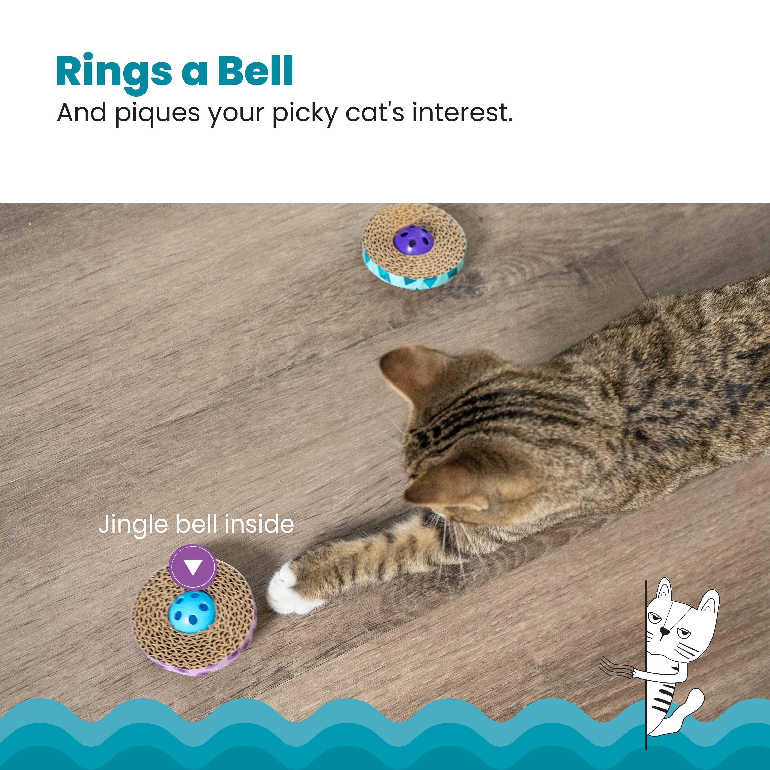 Catstages Spin & Scratch Cat Toys 2pc