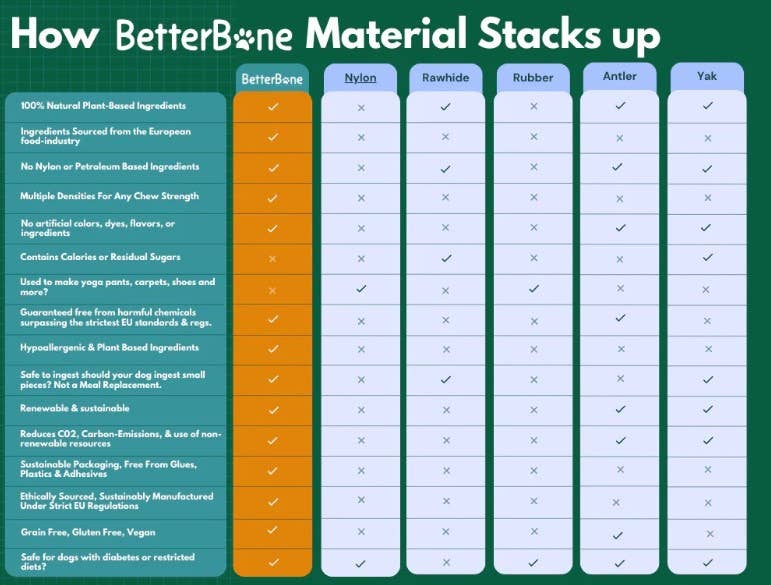 BetterBone Medium Beef Dog Chew Toy Small