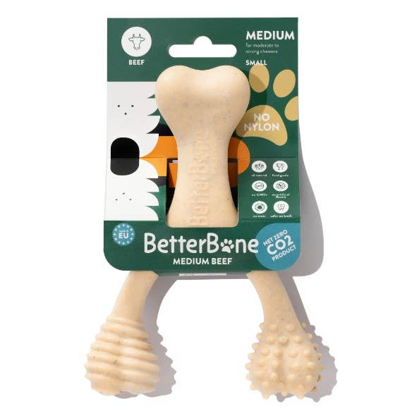 BetterBone Medium Beef Dog Chew Toy Small