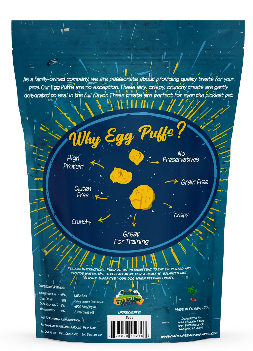 Egg puffs dog treats
