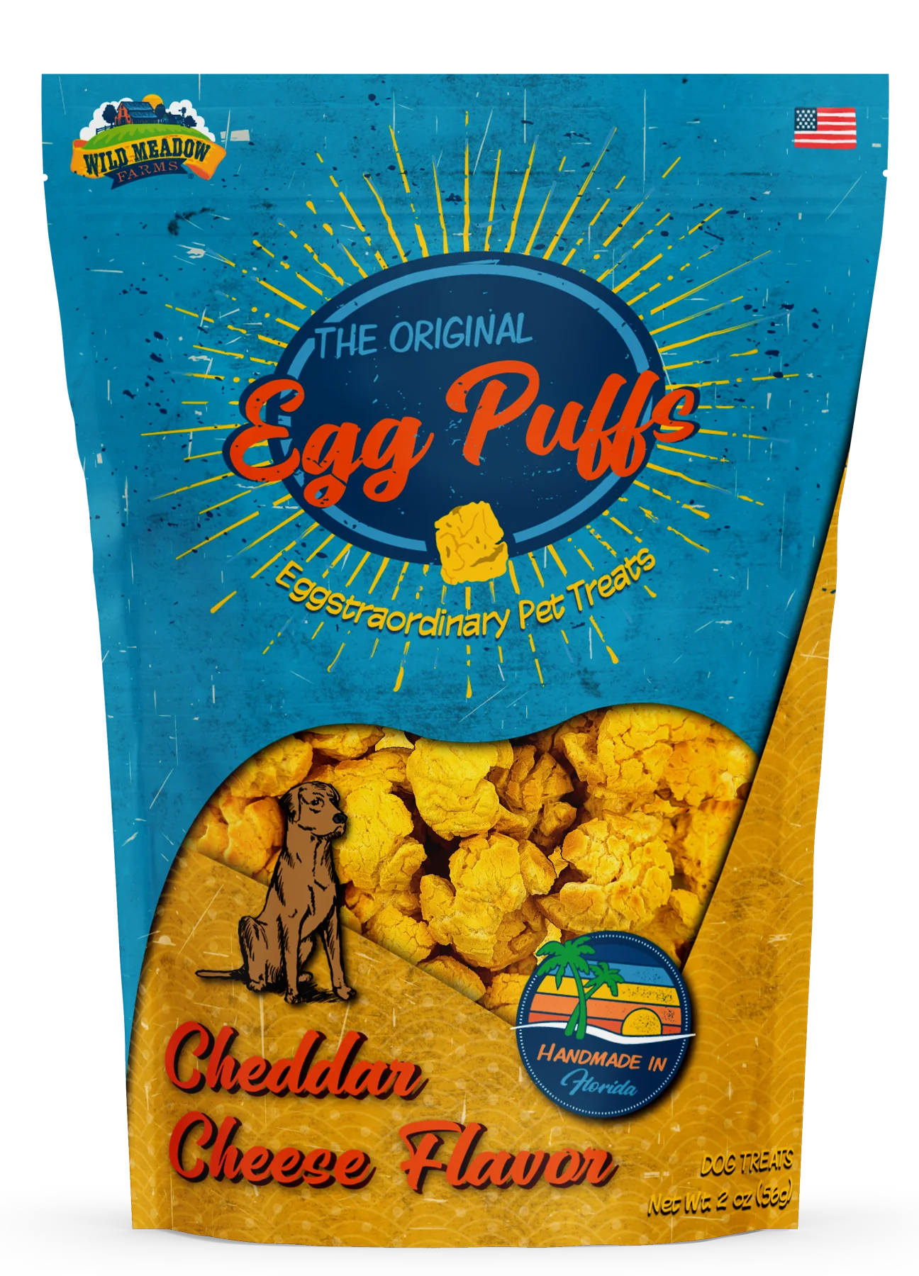 Egg puffs dog treats