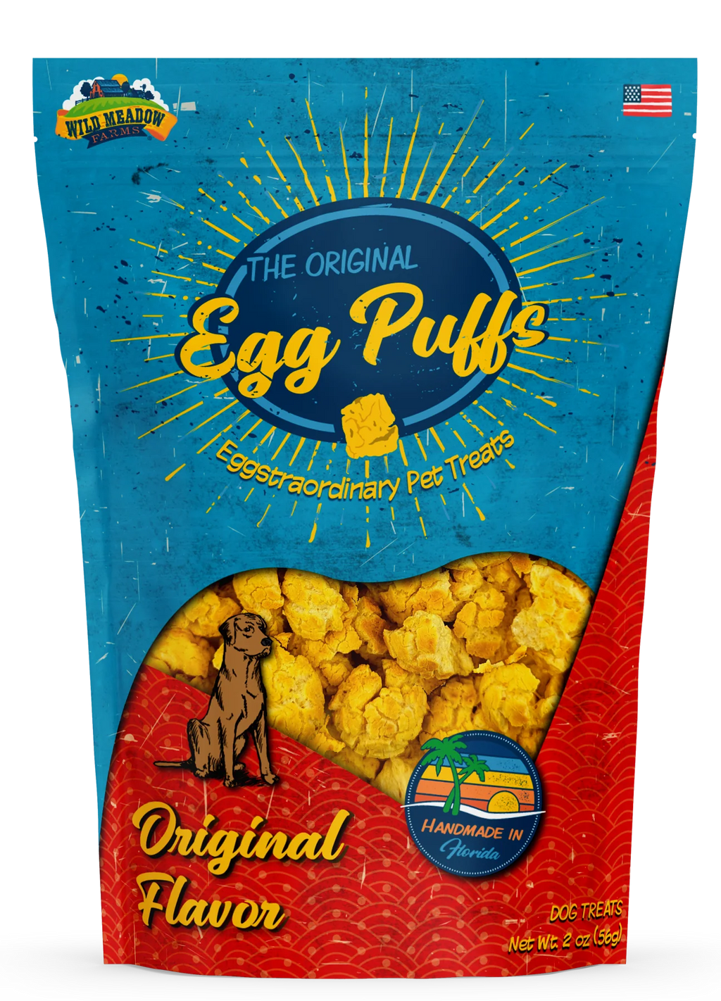 Egg puffs dog treats