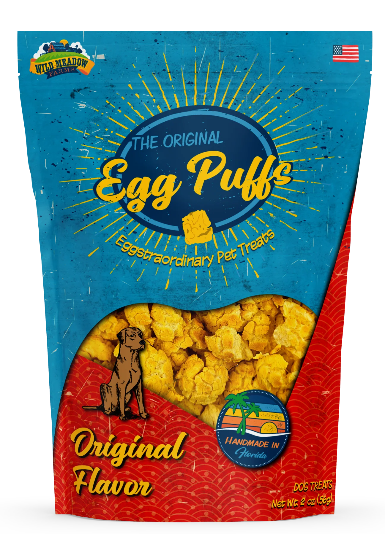 Egg puffs dog treats